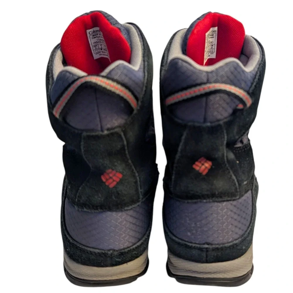 Columbia Kids Waterproof Snow Winter Boots Size 3 Wide YN5409-053 Black Suede‎